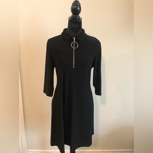 MSK O-Ring Zip Shift Dress - Size Medium